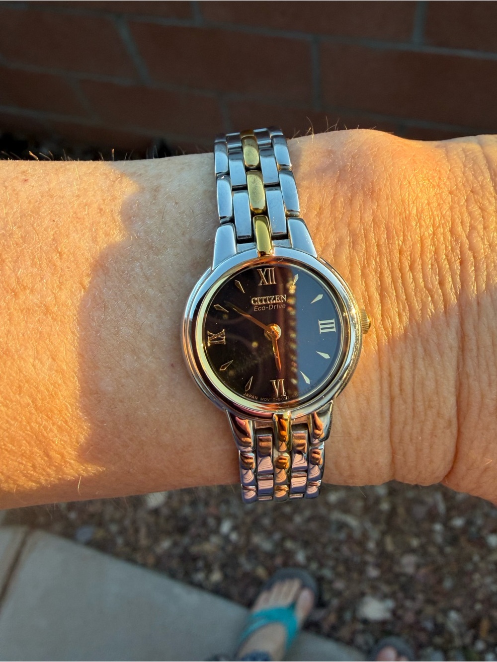 Citizen Women's Two-Tone Bracelet Watch with Black Dial